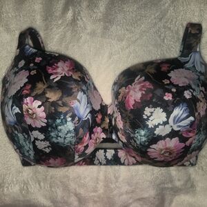 Cacique Comfirt Bliss Lightly Lined Balconette Floral Print Bra-Like New-38I